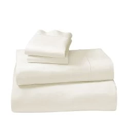 Cotton Microfibre 1000TC 4pc Queen Sheet Set - Ivory