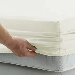 Cotton Microfibre 1000TC 4pc Queen Sheet Set - Ivory -Best Bedding Store cvc 10qs iv 3