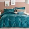 Queen Size 3pcs Turquoise Circle Quilt Cover Set