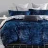 King Size 3pcs Navy Matrix Quilt Cover Set 1 King Size 3pcs Navy Matrix Quilt Cover Set -Best Bedding Store ds lc0259q1
