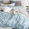 100% Cotton King Size 3pcs Ackley Blue Quilt Cover Set -Best Bedding Store ds lc0340k1
