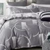 100% Cotton King Size 3pcs Bromley Grey Quilt Cover Set -Best Bedding Store ds lc0341k1