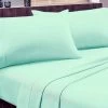 Single Size Egyptian Cotton Flannelette Sheet Set (Mint) -Best Bedding Store ds sheflpa k mi1 6