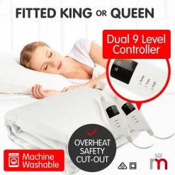 Polyester 9 Level Heated Settings Electric Blanket - King