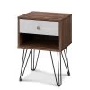 Artiss Bedside Table With Drawer - Grey & Walnut 1 Artiss Bedside Table With Drawer - Grey & Walnut -Best Bedding Store furni g ind bside 01 wd 00