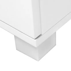 Artiss High Gloss Two Drawers Bedside Table - White -Best Bedding Store furni gloss side wh 05