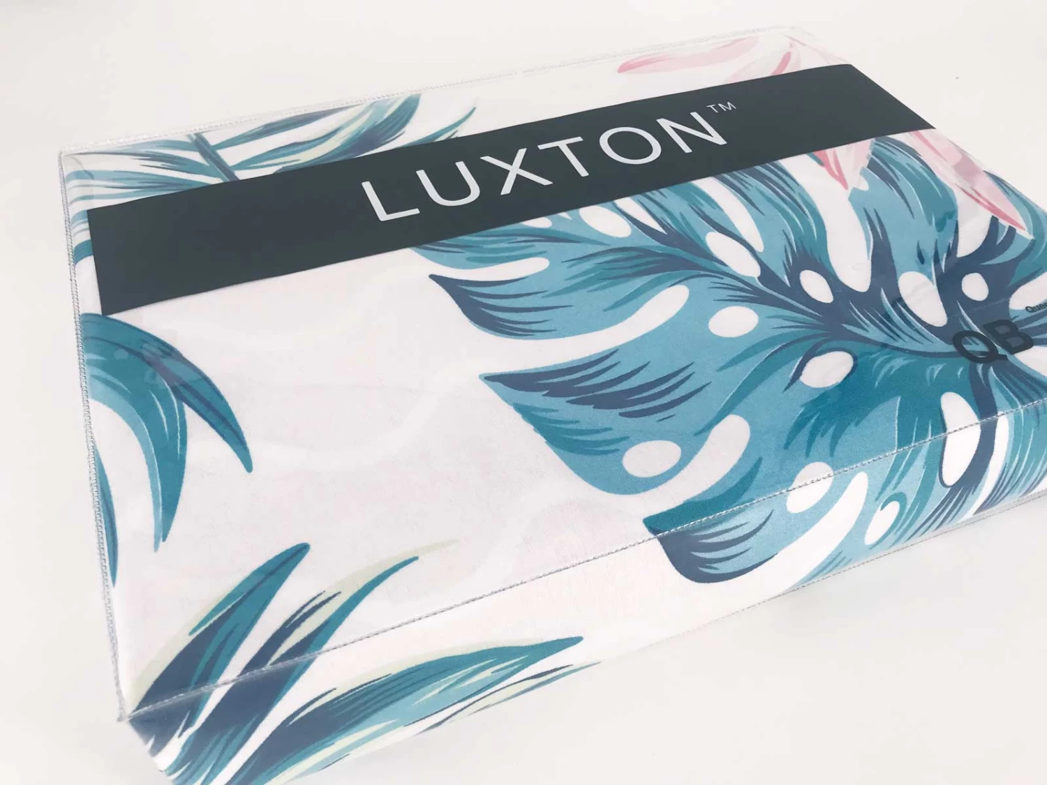 King Size 3pcs Palm Leaf Quilt Cover Set 4 King Size 3pcs Palm Leaf Quilt Cover Set - Image 2