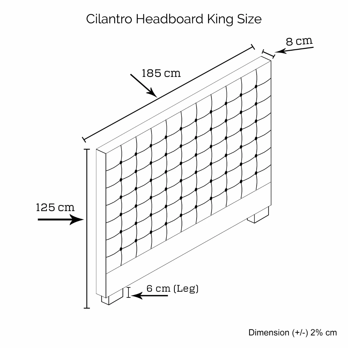 Cilantro King Beige Headboard 7 Cilantro King Beige Headboard - Image 5