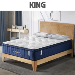 Cool Gel Memory Foam Mattress 5 Zone Latex 34cm - King -Best Bedding Store kb 11