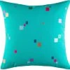 Kobi Teal Square Cushion By Kas -Best Bedding Store koibi 2 2