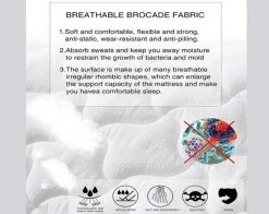 Cooling Gel Seven-Zone Hybrid Tri-Foam Spring Euro Mattress Single -Best Bedding Store matt 30 euro top s 5 7