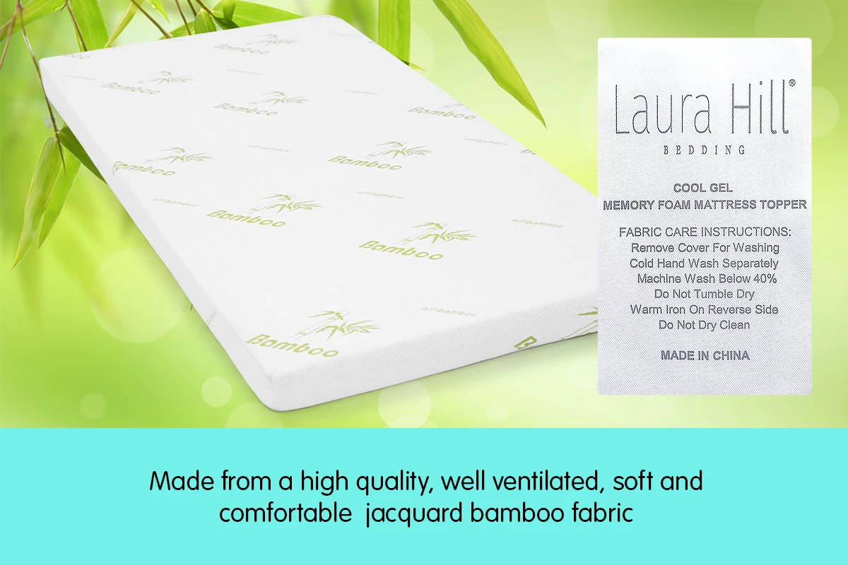 Cool GEL Memory Foam Mattress Topper - Single 6 Cool GEL Memory Foam Mattress Topper - Single - Image 4