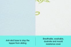 Cool GEL Memory Foam Mattress Topper - Single 16 Cool GEL Memory Foam Mattress Topper - Single -Best Bedding Store mts top gel sn 4