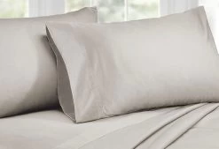 King Size 1000TC Cotton Rich Sheet Set (Silver Color)