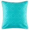 Selena European Pillowcase By Kas -Best Bedding Store teal selena cotton euro pillowcase 9313760489185 3 2 1