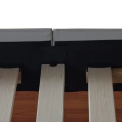 Albans Double Bed Frame Grey PU Leather Upholstered -Best Bedding Store ub1501 14 5